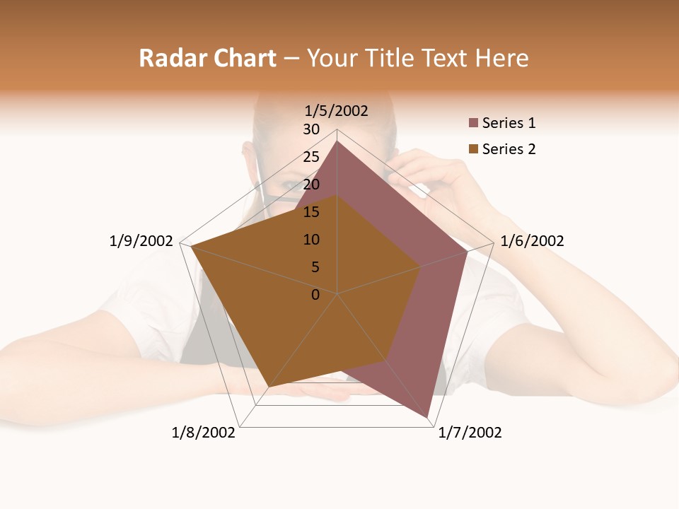 Glasses Businesswoman  PowerPoint Template