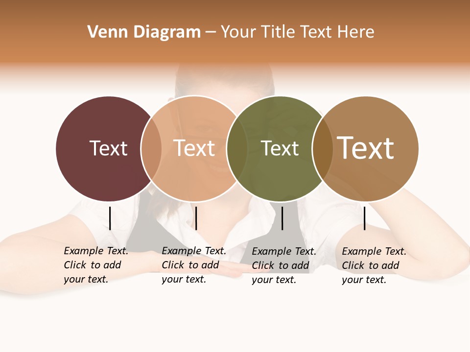 Glasses Businesswoman  PowerPoint Template