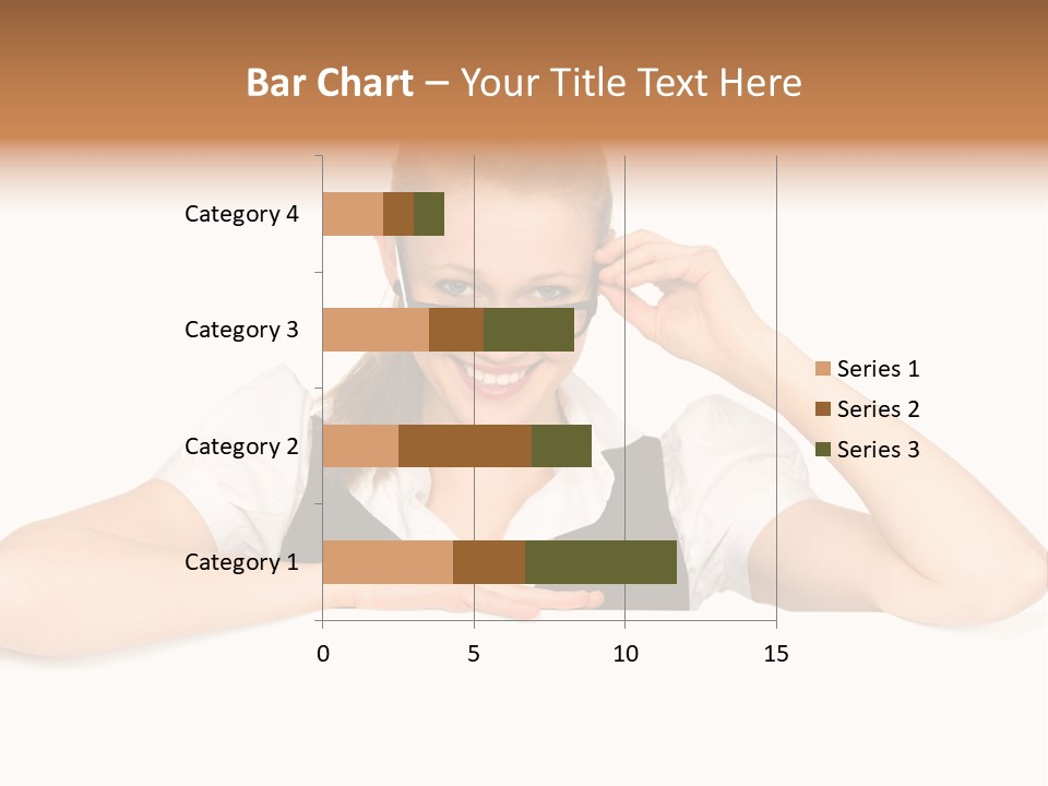 Glasses Businesswoman  PowerPoint Template