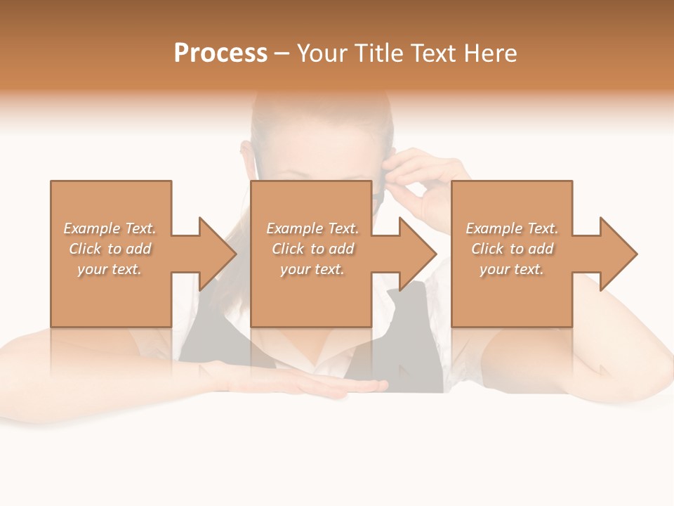 Glasses Businesswoman  PowerPoint Template