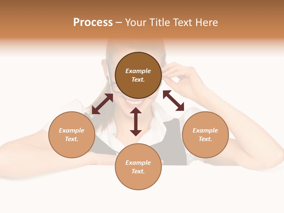 Glasses Businesswoman  PowerPoint Template