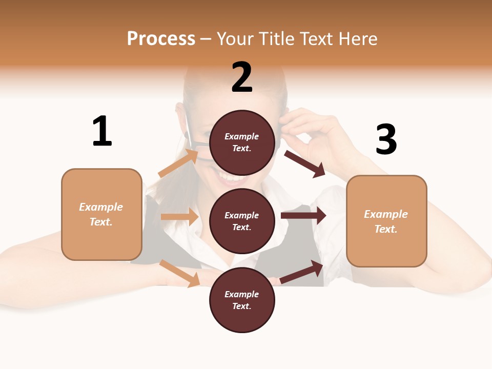 Glasses Businesswoman  PowerPoint Template