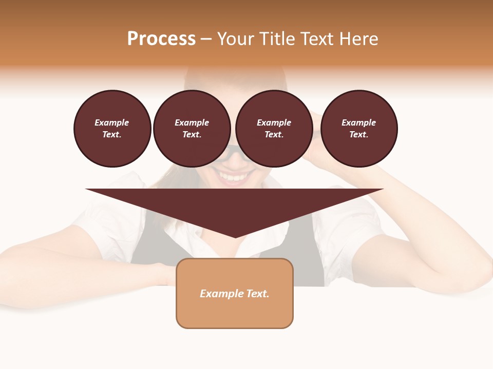 Glasses Businesswoman  PowerPoint Template