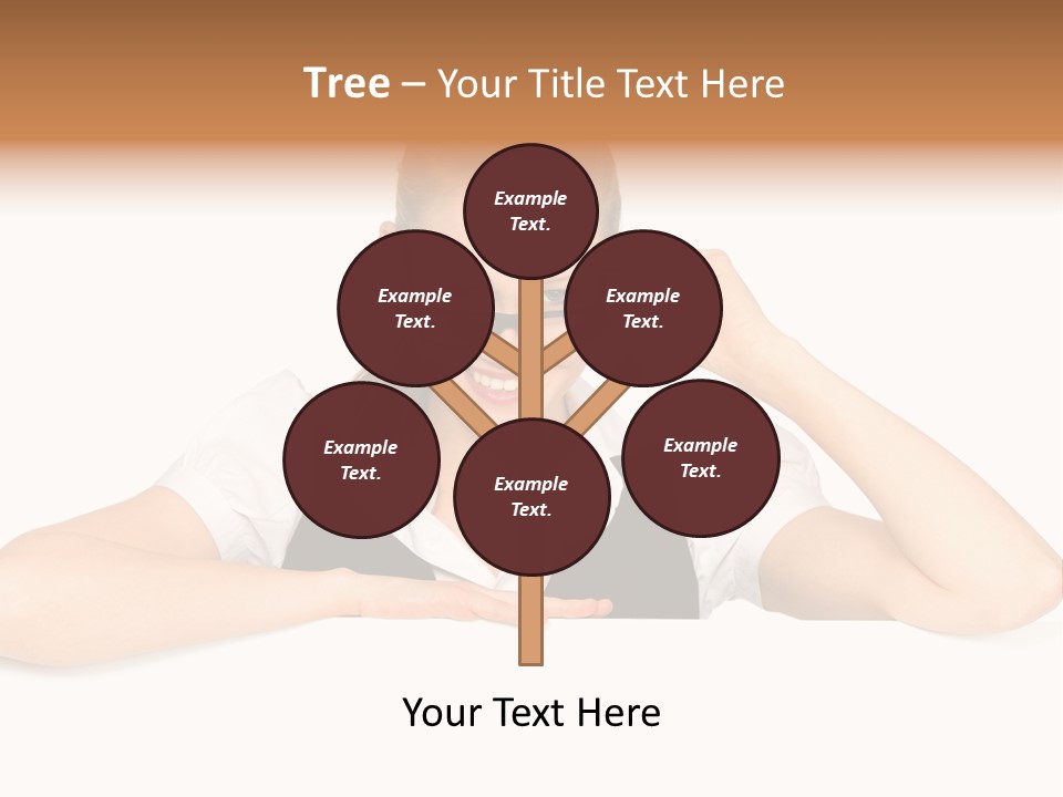 Glasses Businesswoman  PowerPoint Template