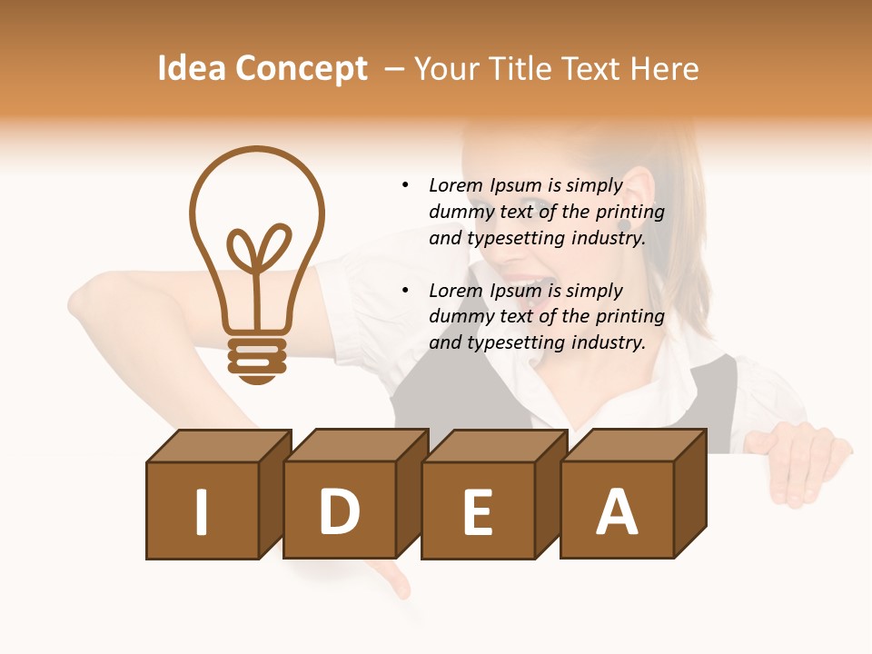 Smile Beautiful Billboard PowerPoint Template