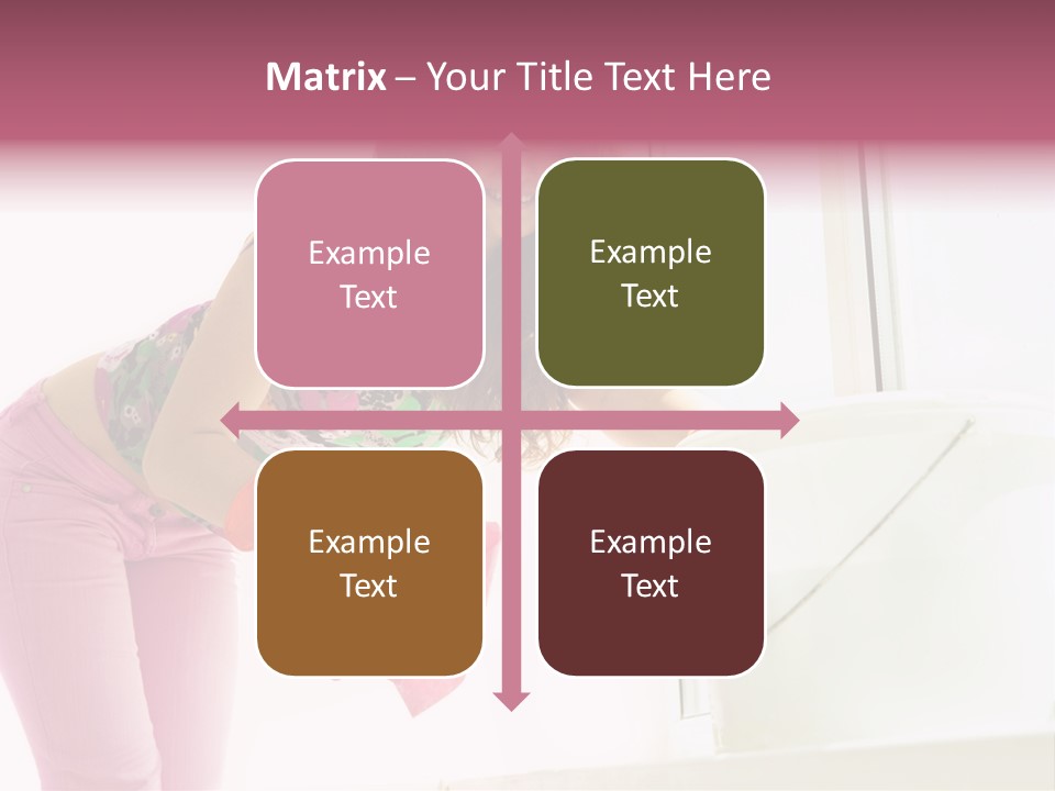 Smiling Woman Lady PowerPoint Template