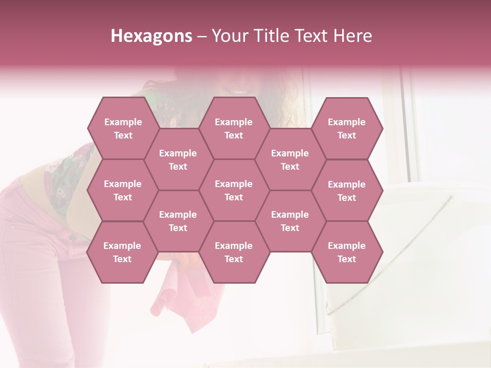 Smiling Woman Lady PowerPoint Template