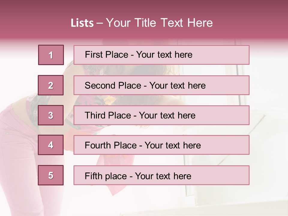 Smiling Woman Lady PowerPoint Template