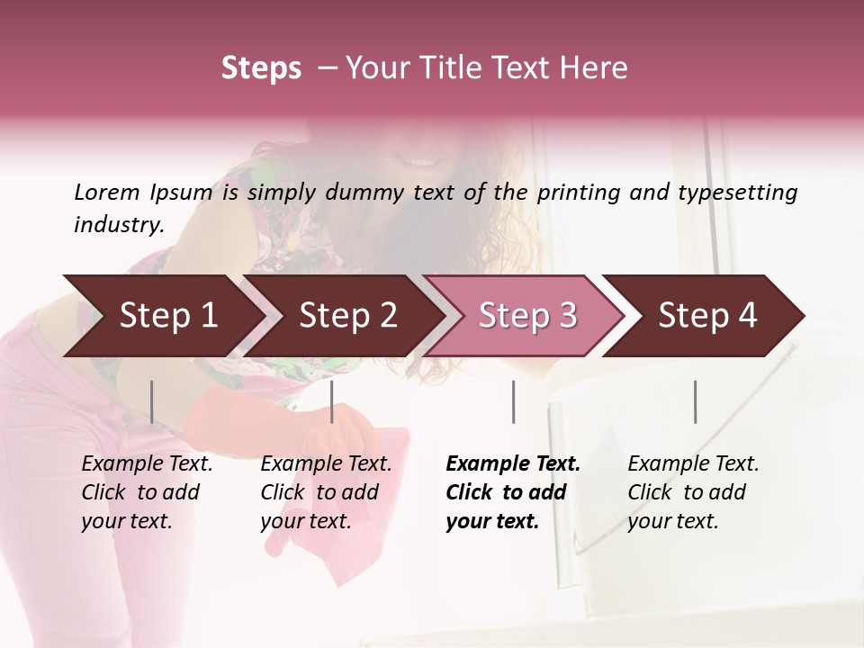 Smiling Woman Lady PowerPoint Template