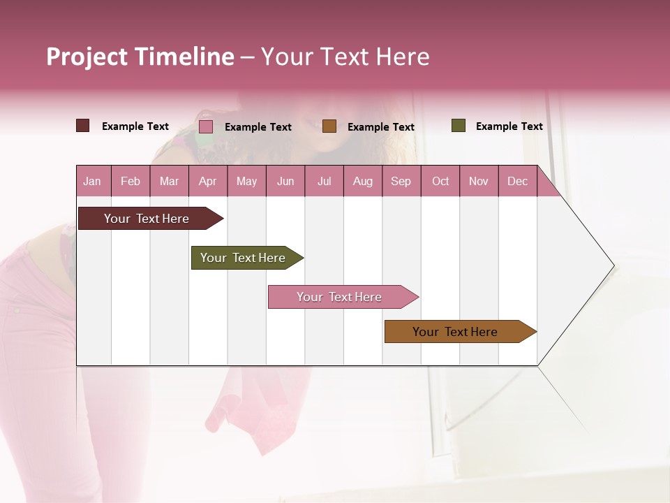 Smiling Woman Lady PowerPoint Template
