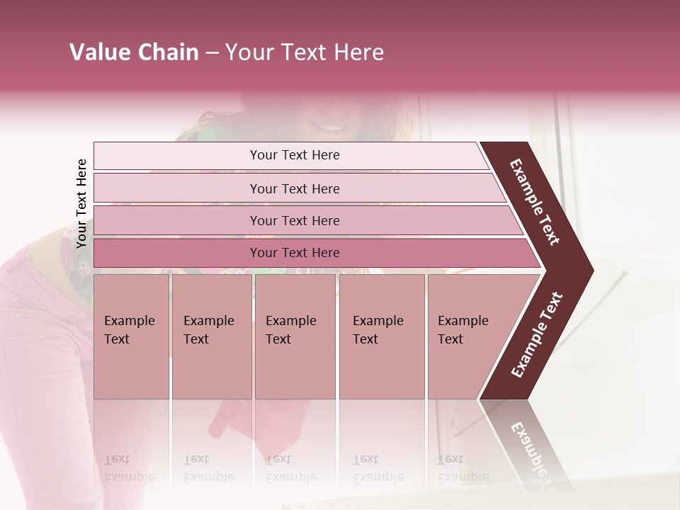 Smiling Woman Lady PowerPoint Template