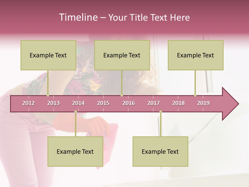 Smiling Woman Lady PowerPoint Template