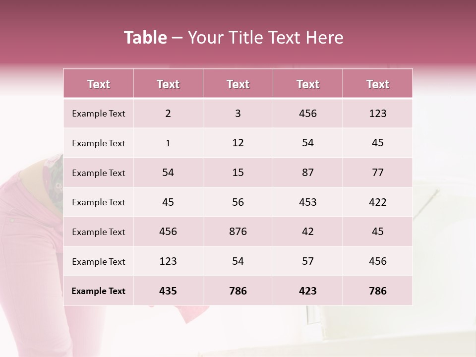 Smiling Woman Lady PowerPoint Template
