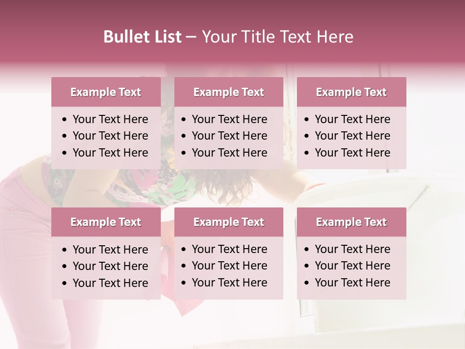 Smiling Woman Lady PowerPoint Template