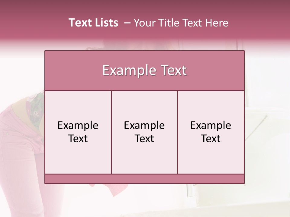 Smiling Woman Lady PowerPoint Template