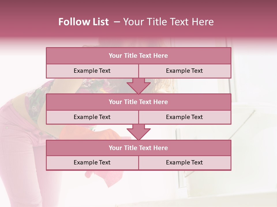 Smiling Woman Lady PowerPoint Template