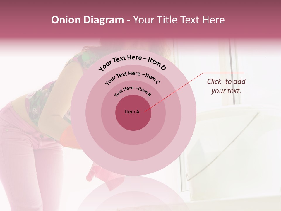 Smiling Woman Lady PowerPoint Template