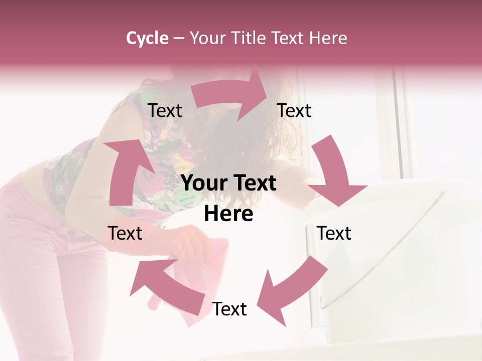 Smiling Woman Lady PowerPoint Template