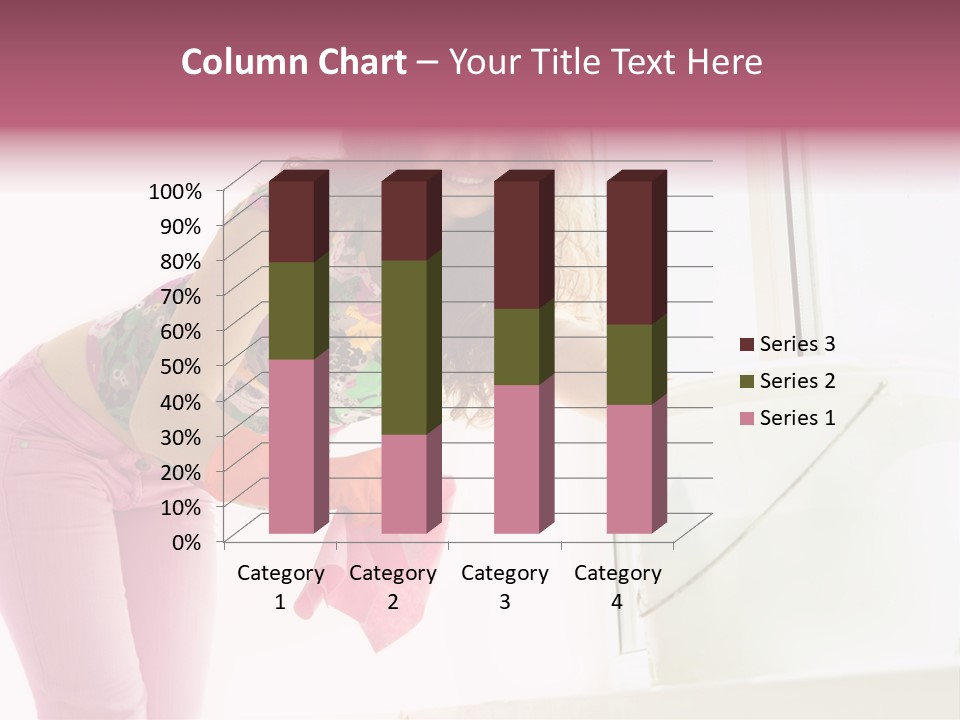 Smiling Woman Lady PowerPoint Template