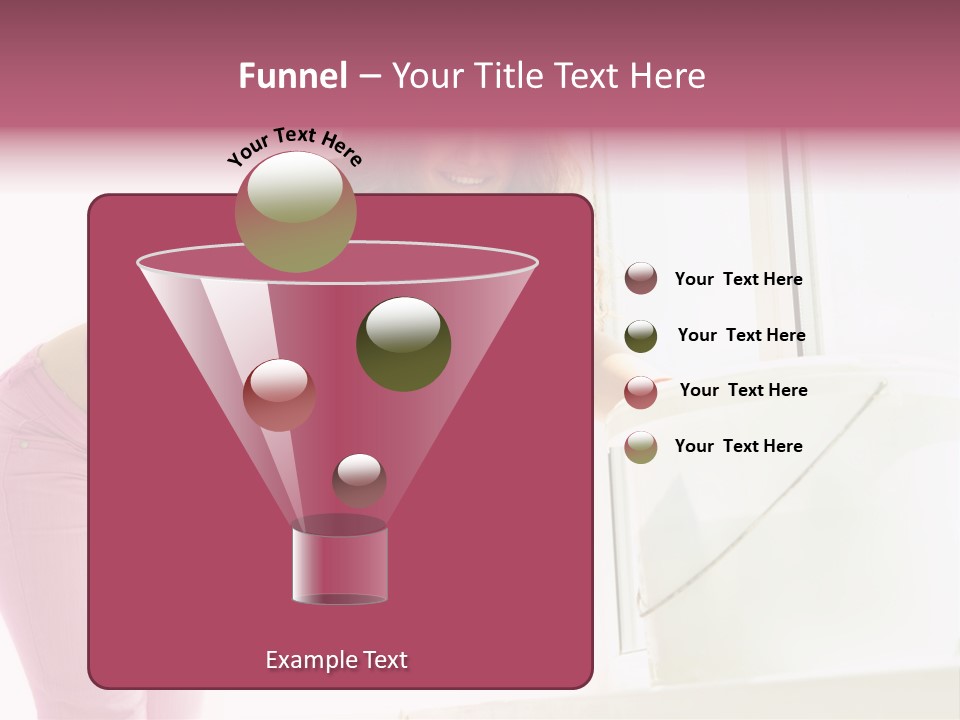 Smiling Woman Lady PowerPoint Template