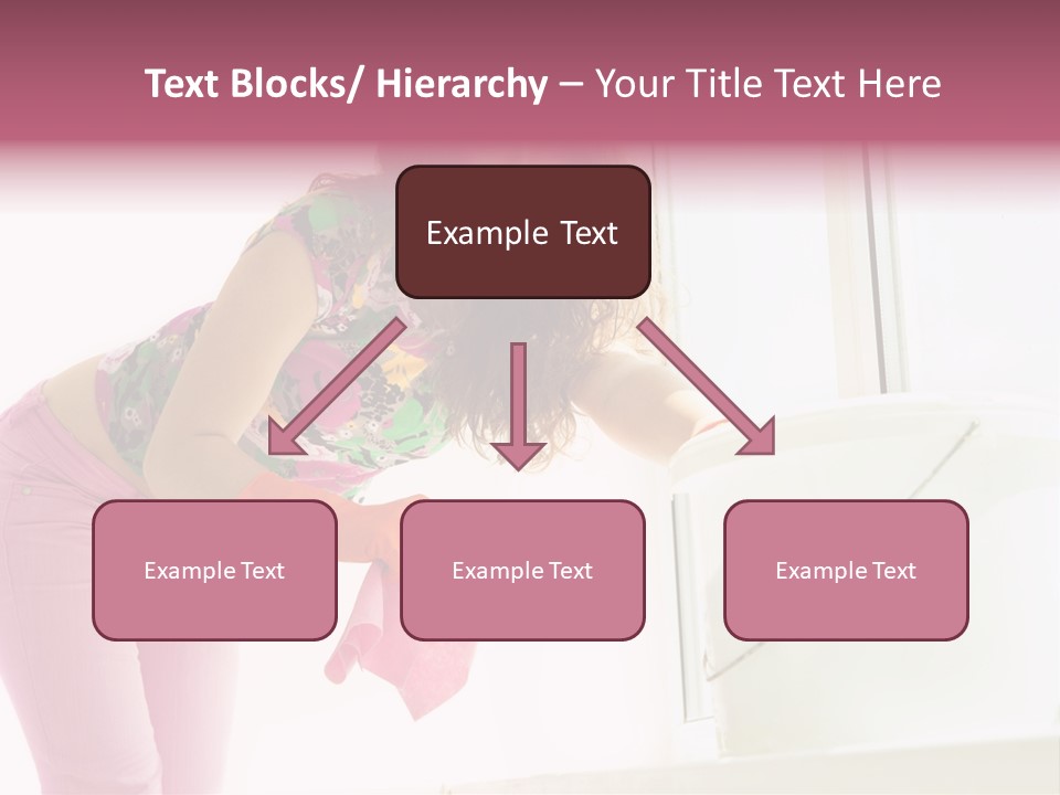 Smiling Woman Lady PowerPoint Template