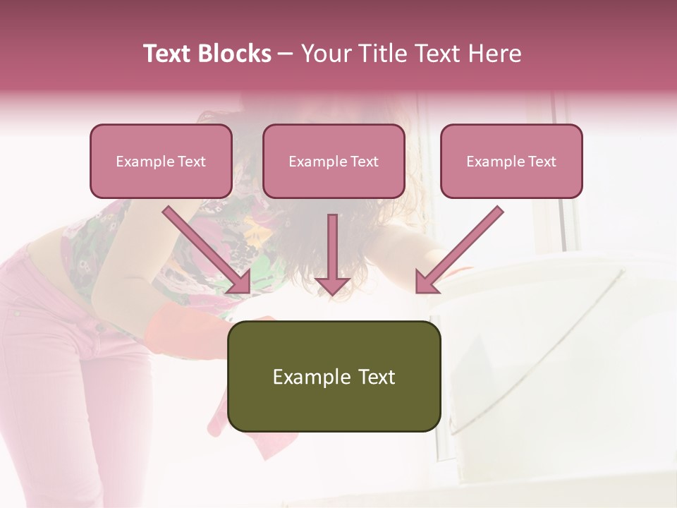 Smiling Woman Lady PowerPoint Template