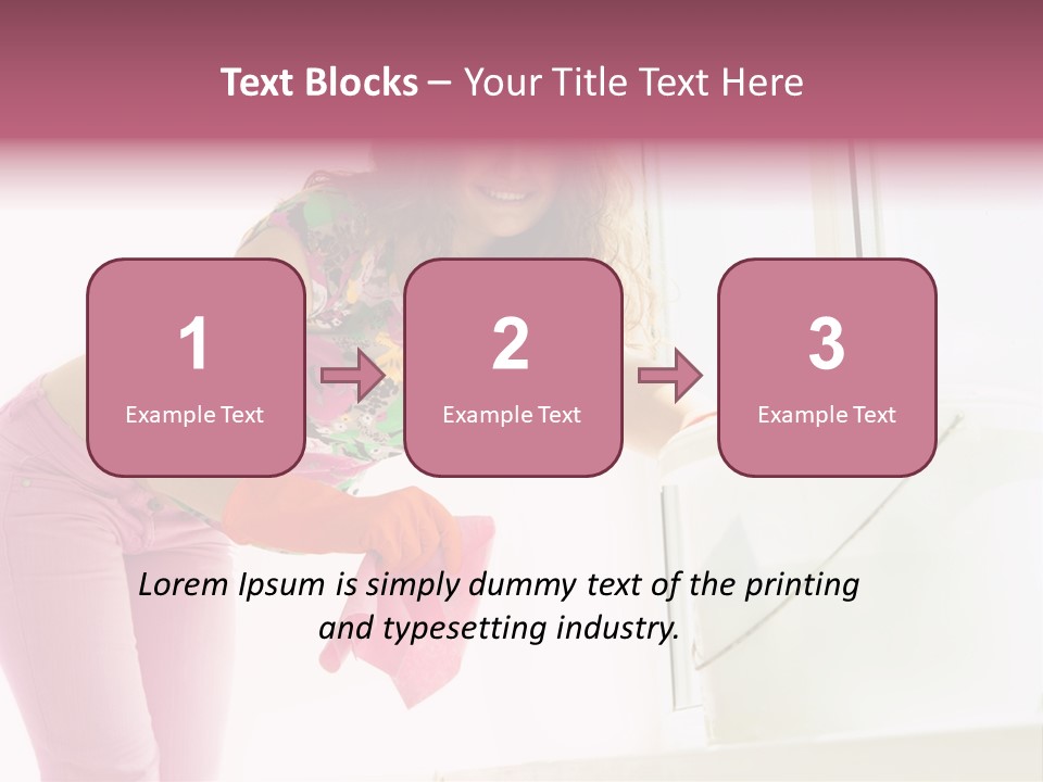 Smiling Woman Lady PowerPoint Template