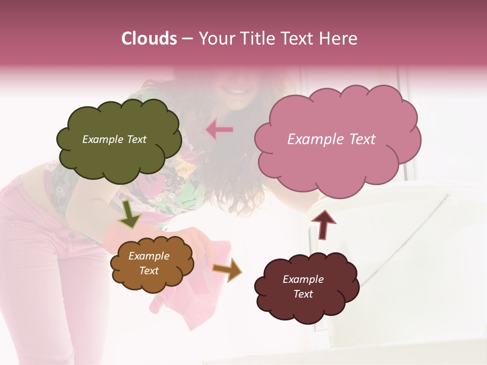 Smiling Woman Lady PowerPoint Template