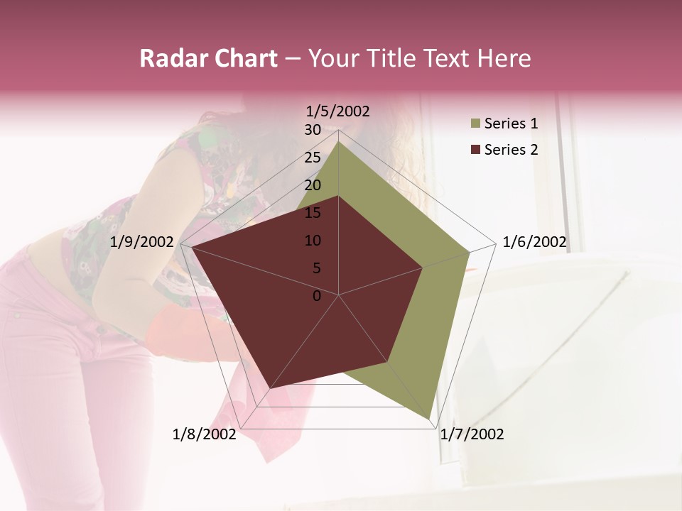 Smiling Woman Lady PowerPoint Template