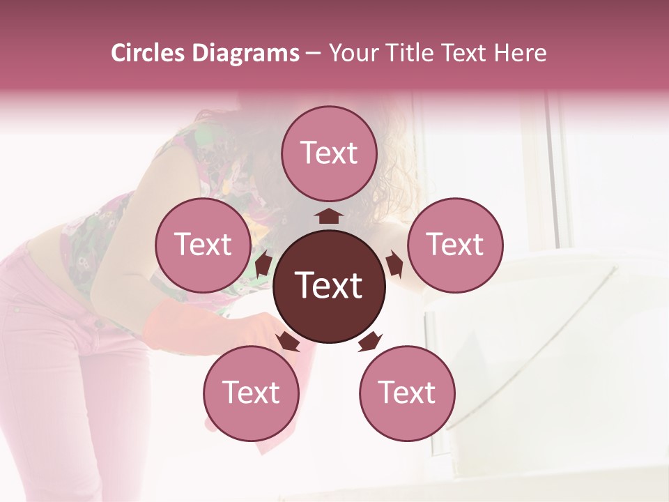 Smiling Woman Lady PowerPoint Template