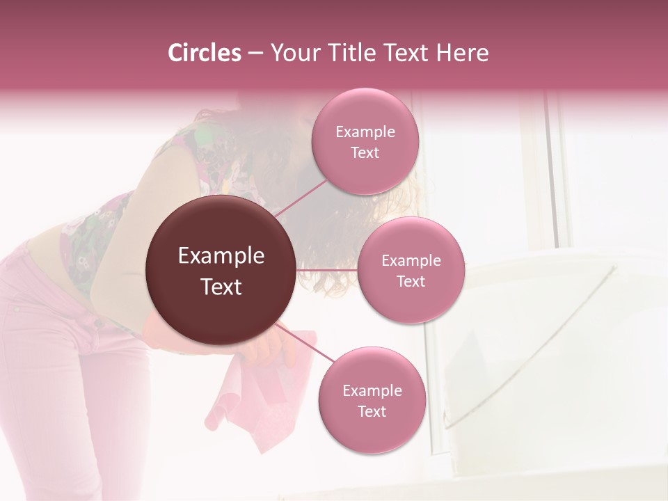 Smiling Woman Lady PowerPoint Template