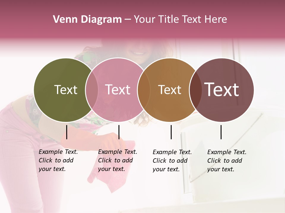 Smiling Woman Lady PowerPoint Template