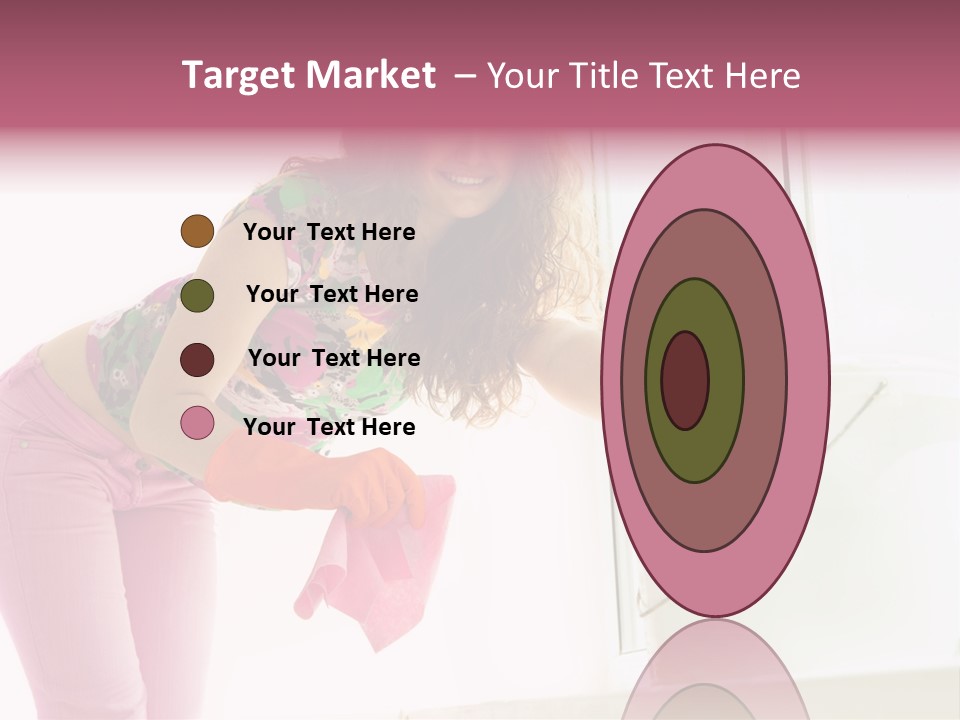 Smiling Woman Lady PowerPoint Template