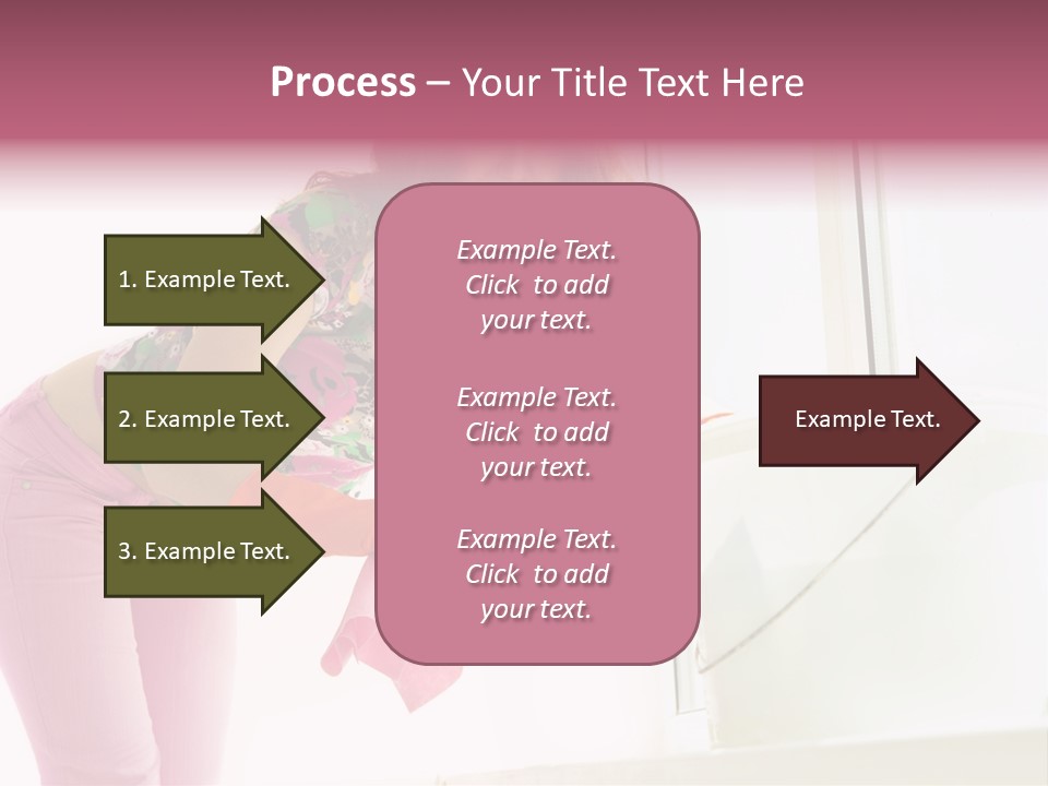 Smiling Woman Lady PowerPoint Template