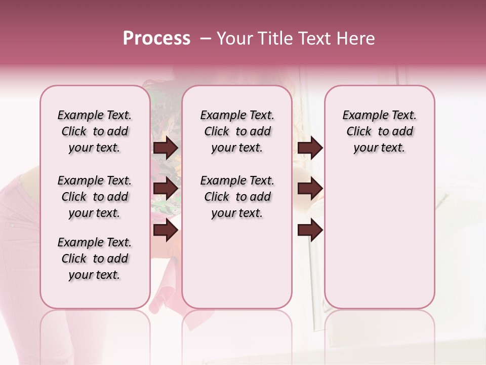 Smiling Woman Lady PowerPoint Template
