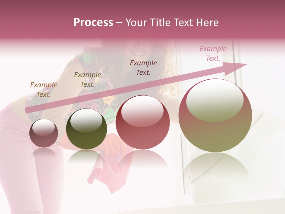 Smiling Woman Lady PowerPoint Template