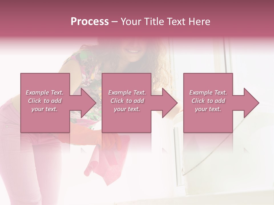 Smiling Woman Lady PowerPoint Template