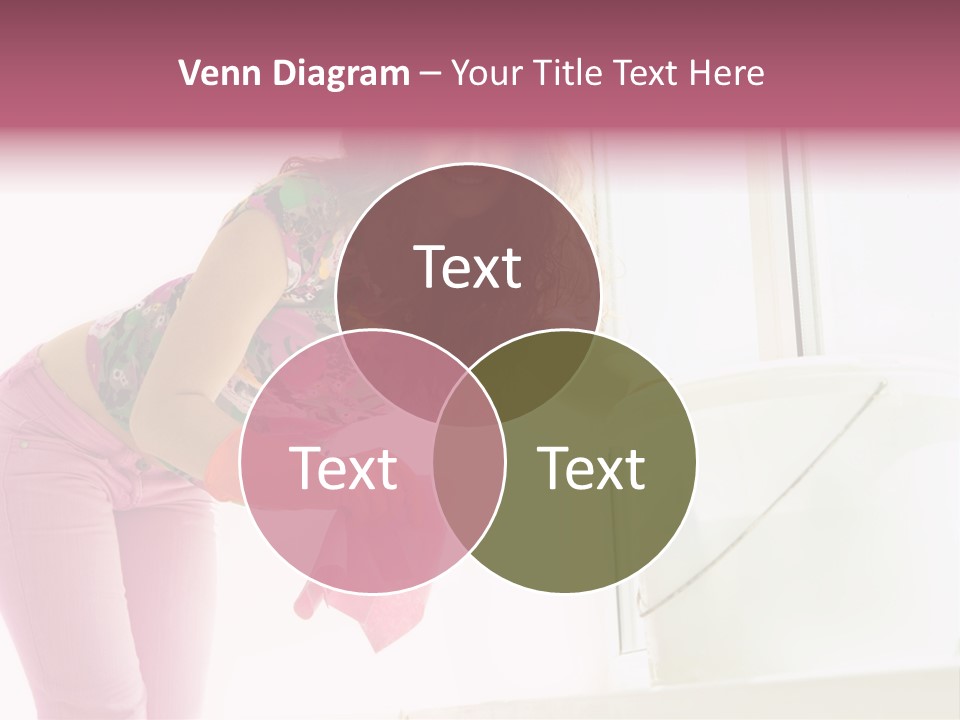 Smiling Woman Lady PowerPoint Template