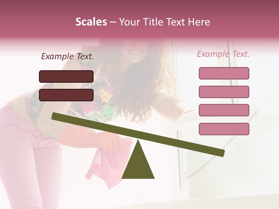 Smiling Woman Lady PowerPoint Template