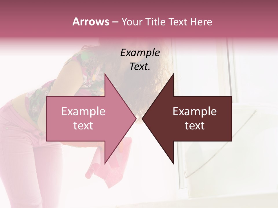 Smiling Woman Lady PowerPoint Template