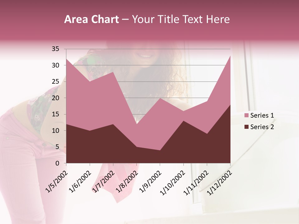 Smiling Woman Lady PowerPoint Template