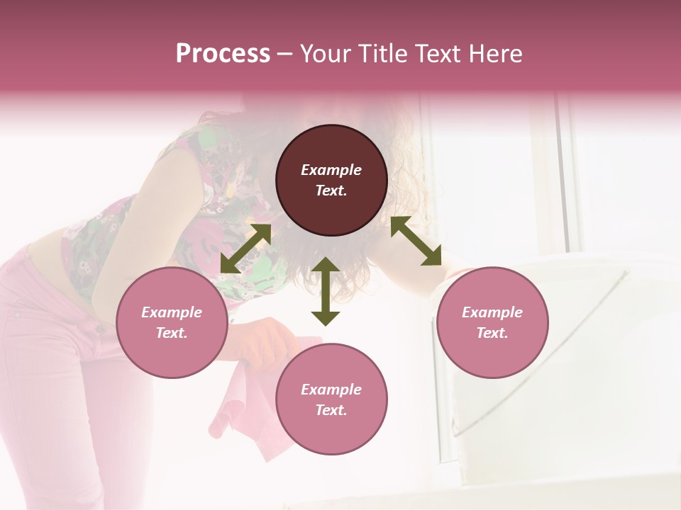 Smiling Woman Lady PowerPoint Template