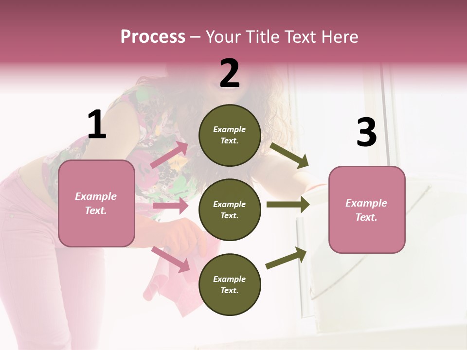 Smiling Woman Lady PowerPoint Template