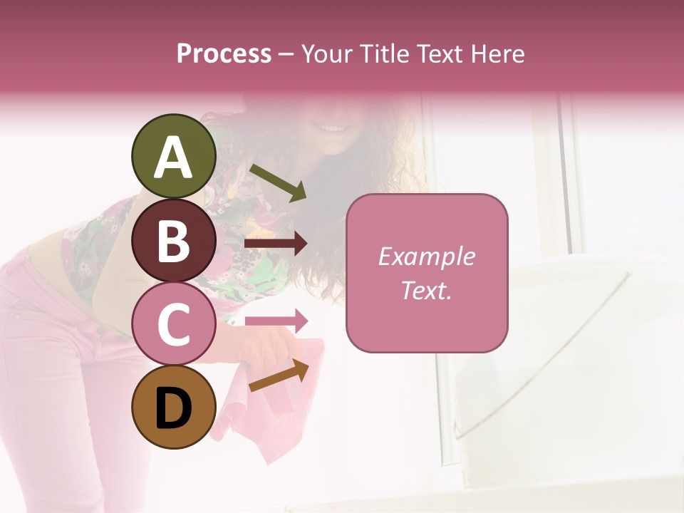 Smiling Woman Lady PowerPoint Template