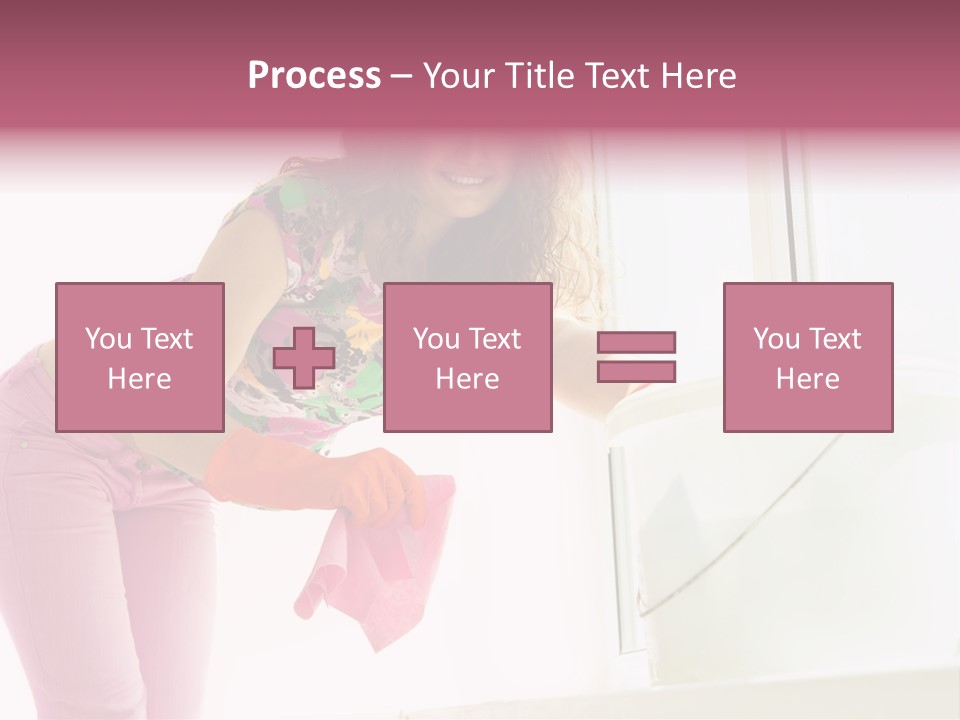 Smiling Woman Lady PowerPoint Template