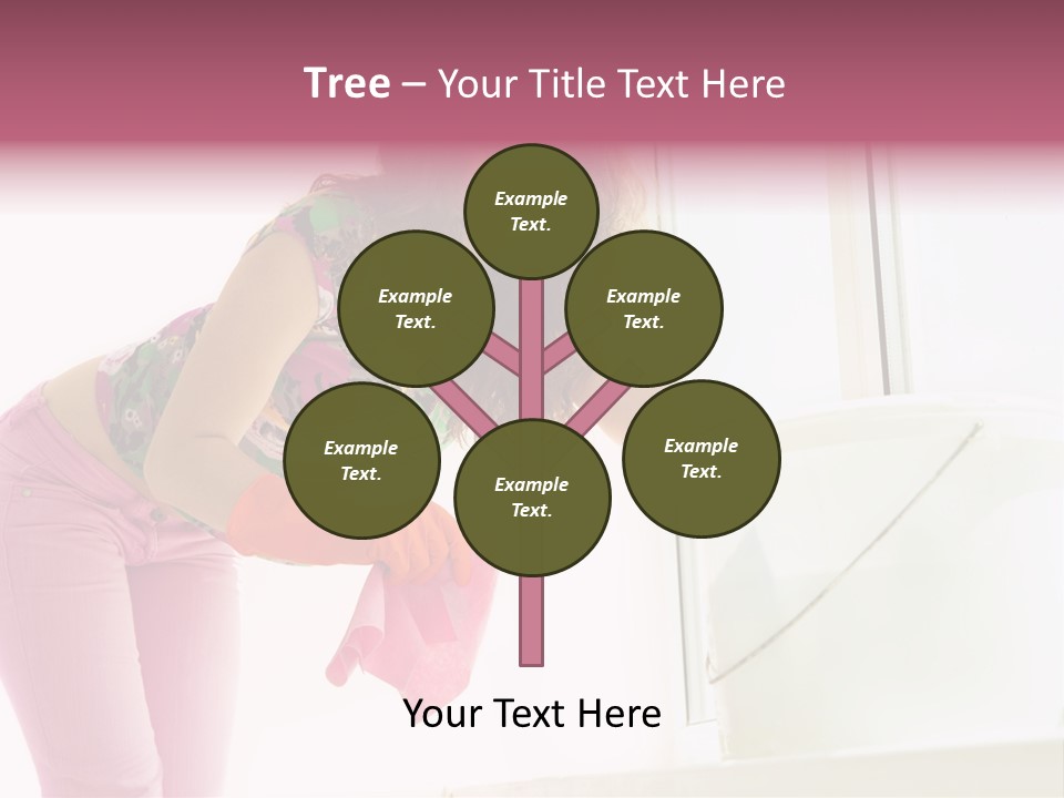 Smiling Woman Lady PowerPoint Template