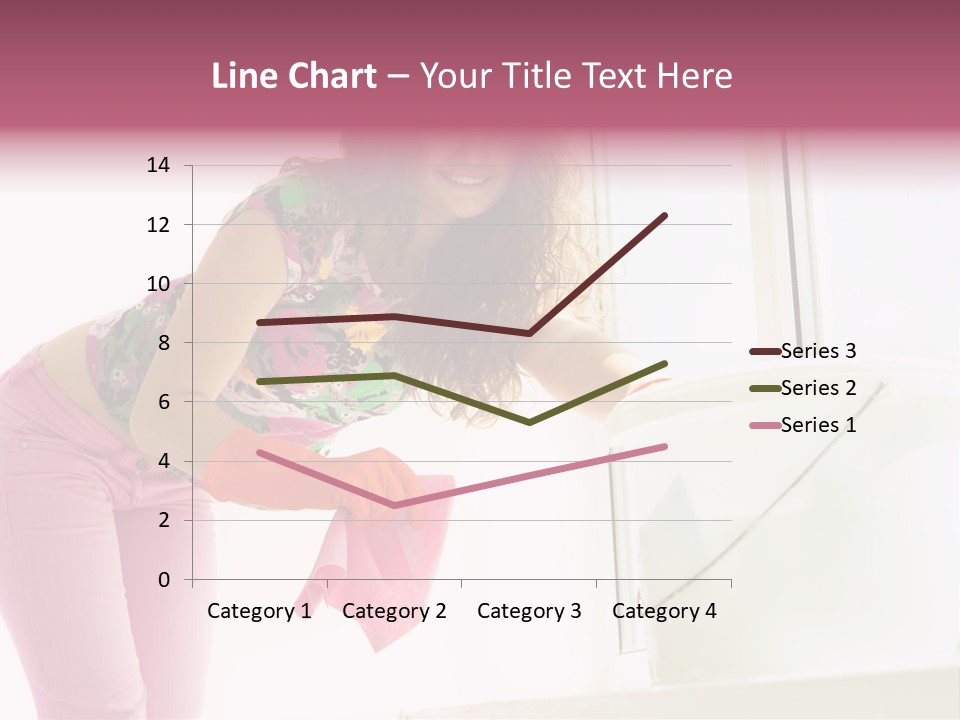 Smiling Woman Lady PowerPoint Template