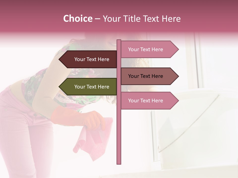 Smiling Woman Lady PowerPoint Template