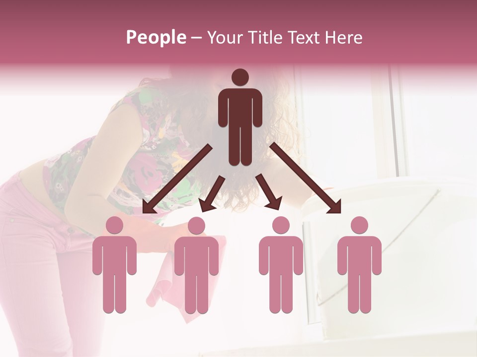 Smiling Woman Lady PowerPoint Template