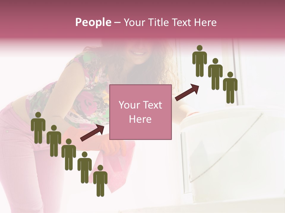 Smiling Woman Lady PowerPoint Template